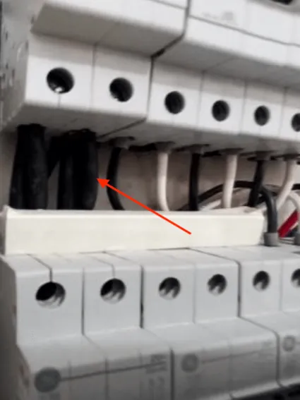 Uso incorrecto de cable aislante