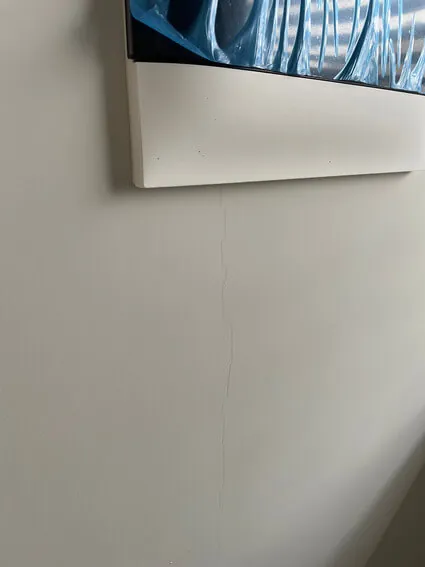 Observación detectada en inspección: fisuras (grietas) en pared de sala/comedor